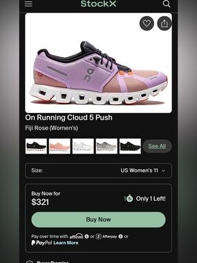 On Women’s Cloud Running Shoes - Lavender/Pink 9.5